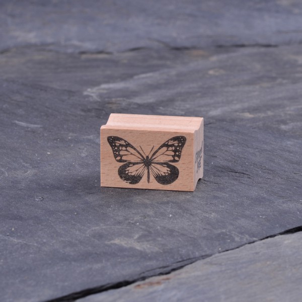 Stemplino Midistempel – Motiv Schmetterling, 18 Mm Durchmesser, Aus FSC-Holz, Für Bullet Journal & Basteln